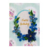 Blue Themed Quilled Flowers Greeting Card Birthday image Blue Themed Quilled Flowers Greeting Card Birthday image