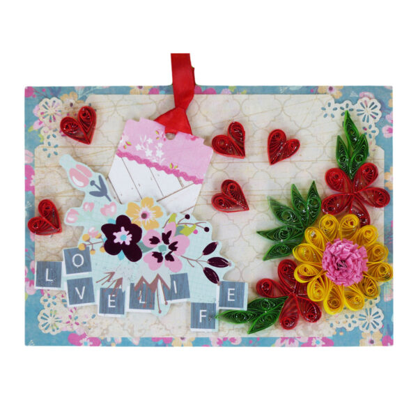 Love Life Quilled Greeting Card image