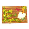 Quilled Flowers on Funky Golden Base Greeting Card image