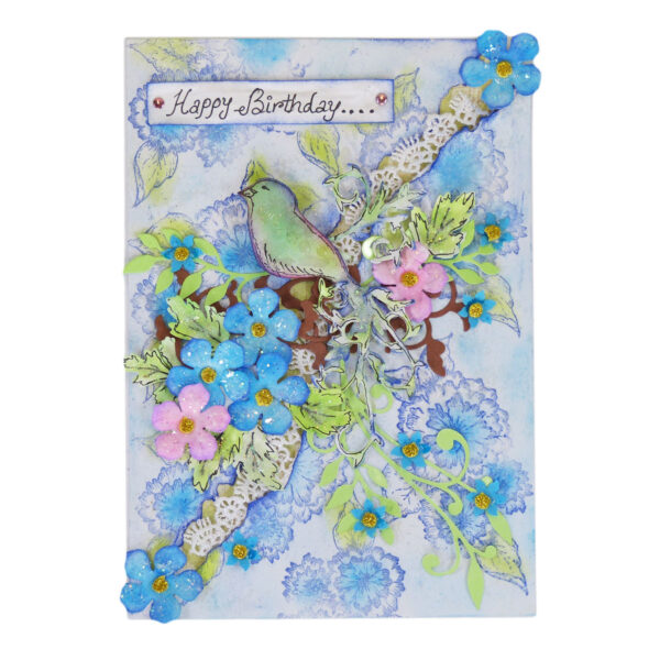 Sparkling Handmade Stamped Base Greeting Card image Sparkling Handmade Stamped Base Greeting Card image