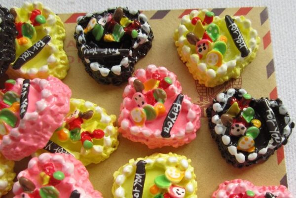 Heart Shaped Cake - Pack of 5 mixed colors image