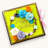 Handmade Birthday colorful quote scrapbook