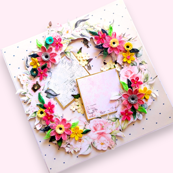 card-Photoroom-Photoroom-3 Quilled Floral Garland Big card with Lights