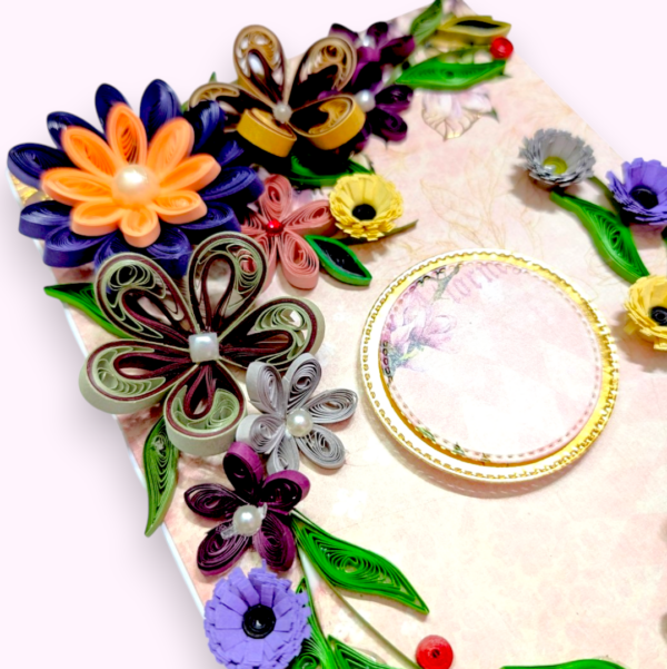 handmade-card-Photoroom-2-1 Violet Quilled Flowers Corner Greeting Card