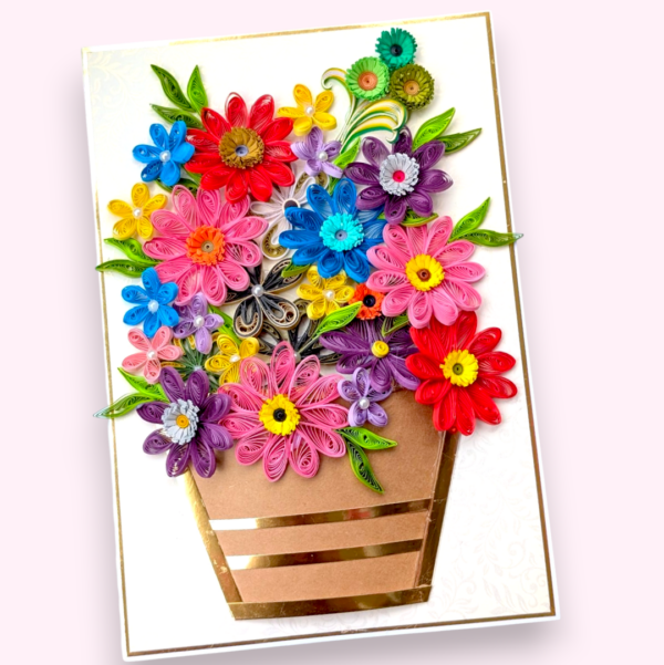quilled-birthday-card-Photoroom-5-1 A4 size Multicolor Quilled Greeting Card