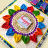 Sparkling Handmade Quilled Diwali Greeting Card D12 image Sparkling Handmade Quilled Diwali Greeting Card D12 image