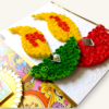 Handmade Quilled Diyas Diwali Greeting Card