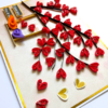 Quilled Red Hearts in Tree Anniversary Card image