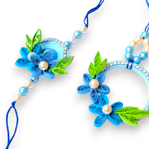 quilled-rakhi-Photoroom-10 Quilled Rakhi set - Blue