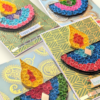 Quilled Diwali mini cards - Pack of 5 assorted