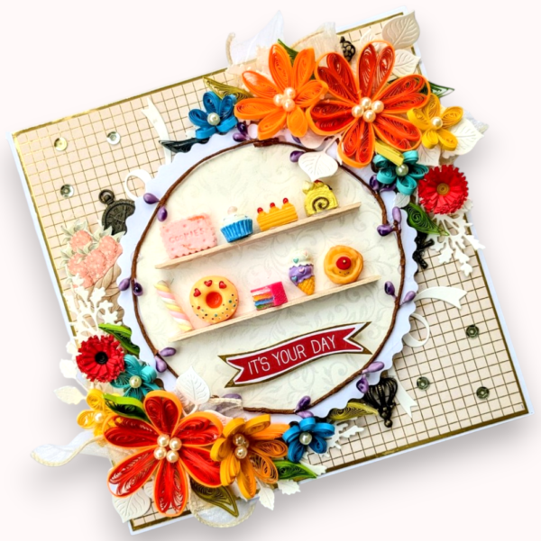 Candyland Miniature Dessert Birthday Card