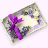 Purple Quilled Greeting card with Light and Box